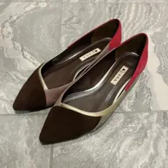 DIANA ダイアナ デザインパンプス スエード レザー