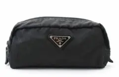 激安！早い者勝ち！美品！PRADA ブラックナイロン　ポーチ　化粧品入れ