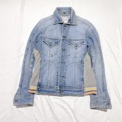 NICOLE CLUB FOR MEN ライトブルーデニムジャケット スウェット