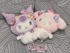 マイメロディ・クロミ　リボンがいっぱいBIGぬいぐるみ～パステル～★2点セット★