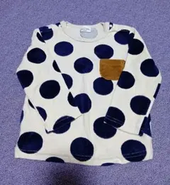 紺ドット長袖90