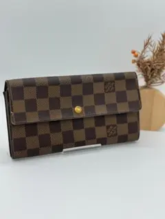ルイヴィトン ポシェットポルトモネクレディ ポルトフォイユサラ ダミエ 長財布