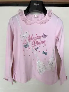 Mezzo Piano ピンク 長袖カットソー 140
