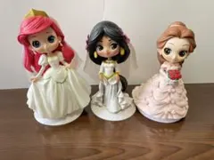 Qposket ディズニープリンセス　ウェディングフィギュアセット