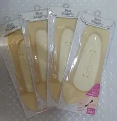 フットカバー　レース　ベージュ　パンプスソックス　4足