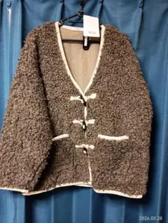 モカ色 プードルファージャケット XL