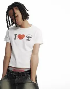 CONP 24ss 白T シャツ　ボックス　y2k grunge archive