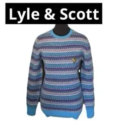 Lyle & Scott ラムウールニット セーター ユニセック　イーグル刺繍
