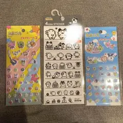 たまごっち　シール　3枚セット　4size sticker プチプチシール2