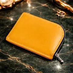 本革　L字ファスナーウォレット　財布