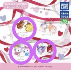 サンリオキャラクターズ　なかよしドロップチャーム　 3点セット　ガチャ