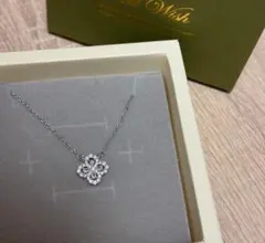 四つ葉モチーフのネックレスsilver