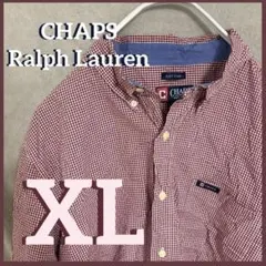 CHAPS ストライプシャツ XL ビッグサイズ ボタンダウン 古着 ラルフ系