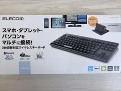 ELECOM Bluetooth ワイヤレスキーボード TK-FBM111BK