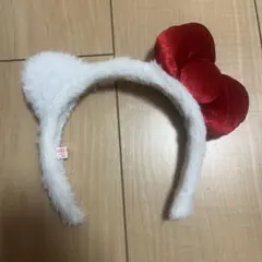 ハローキティ　カチューシャ レッドリボン