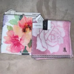 (新品)ランバンコレクション　フランフランタオルハンカチ