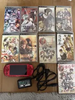PSP3000 ラディアントレッド　オトメイト　本体+9本セット