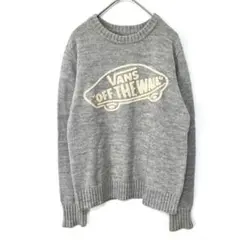 1885 ヴァンズ モコモコビックロゴ クルーネック 長袖セーター S