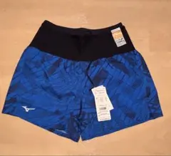 Mizuno ランニングマルチポケットパンツ　グラフィック　青色　Lサイズ