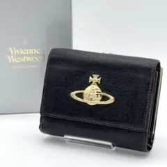 【美品】Vivienne EXECUTIVE 三つ折財布 がま口財布 ブラック