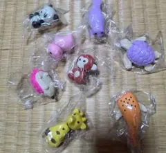 動物消しゴム 8個セットのサムネイル