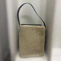 Mila Owen 編み込みデザイン ショルダーバッグ