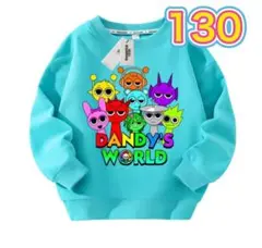 スプランキートレーナー　ブルー130cm 人気キャラクター　長袖