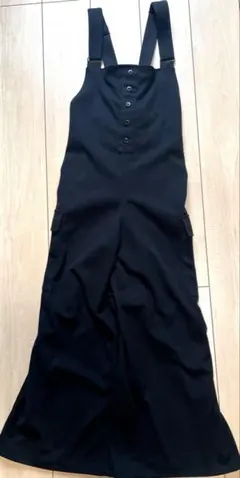 黒色　オーバーオール　サロペット　マタニティ