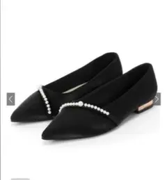 GRL 新品 パール付き パンプス ブラック 23.5cmのサムネイル