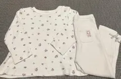 プティマイン90cmトップス&美品10分丈レギンスセット