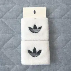 adidas リストバンド ホワイト テニス バドミントン