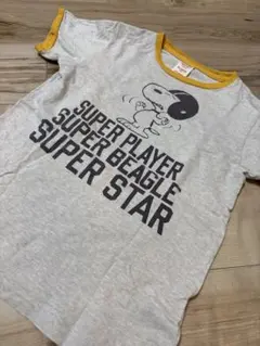 DENIMDUNGAREE SNOOPYワッペンリンガーTEE