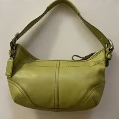 Coach y2k Small Hobo Lime Shoulder Bag