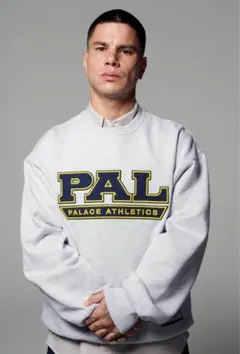 【試着のみ】PALACE Pal Athletics Crew グレー サイズMのサムネイル