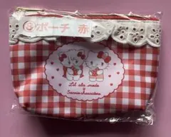キティ　mikko Lil ala mode 当りくじ　⑧ ポーチ　赤　サンリオ
