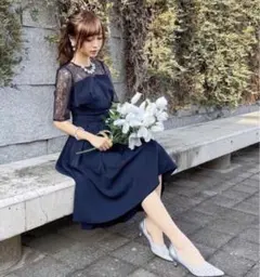 ビスチェ風フィッシュテールワンピースドレス
