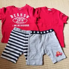 ミキハウス 半袖Tシャツ 短パン 80 90