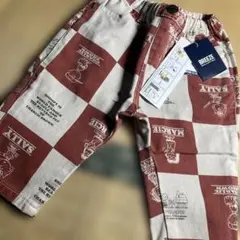 BREEZE スヌーピー　チェック柄パンツ サイズ80 ズボン　長ズボン