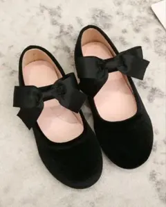 黒 リボン付き　靴　22センチ　発表会　卒業式　入学式