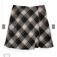 三上悠亜インパン裏地付バイアスチェック柄ミニスカート[gn339] L