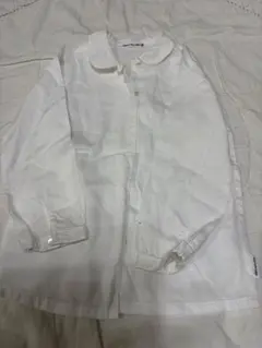 美品MIKI HOUSE 白 長袖シャツ 120 お受験