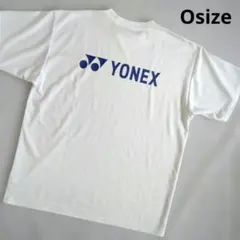 美品 Оサイズ YONEX 白 テニスウェア バドミントンウェア バックプリント