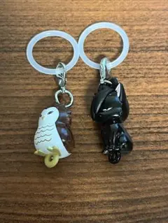 ハイキュー　つながリングチャーム　クロオネコ　アカアシフクロウ　2個セット