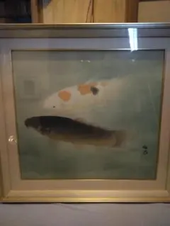 春杏 絵画 鯉の水彩画 アンティーク - メルカリ