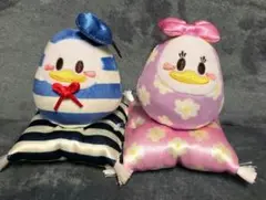 ドナルドダック＆デイジーダックだるまぬいぐるみ