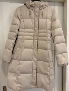 【美品】LAISSE PASSEベージュ フード付きダウン