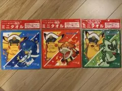 サッポロ一番　ポケモン　ミニタオル　３種セット