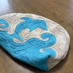 ハンドメイド　　ハワイアンキルティング大きいポーチ