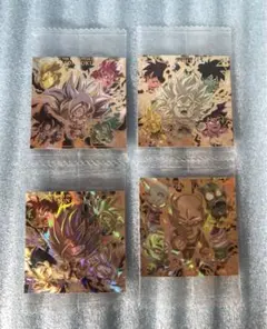 ドラゴンボール ウエハース シール シークレット 4枚セット　超7 超8