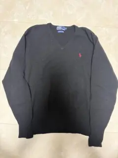 Polo by Ralph Lauren ブラック Vネック セーター L